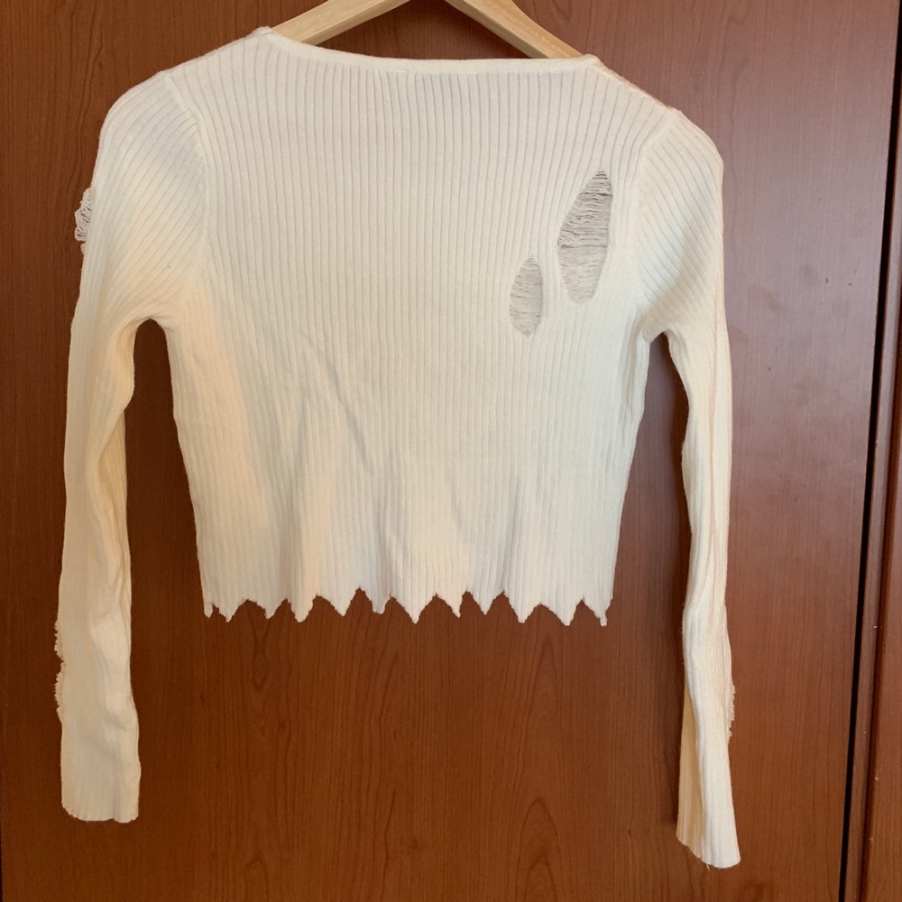 Alecta Ribbed Skirt Set - Ivory - Picture 5 of 8